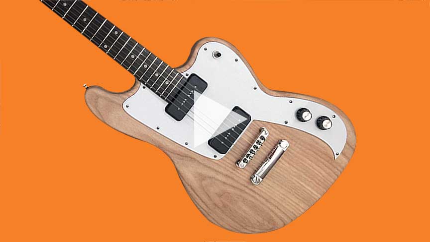 Guitare électrique construite à l'aide d'une mèche de toupie industrielle CNC Collection AMS-132