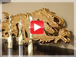 Dragon d'or 3D Projet CNC en mousse