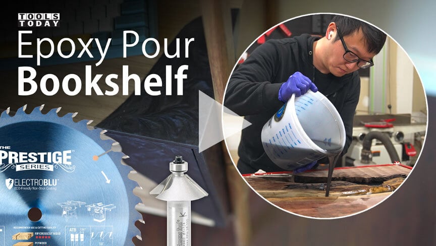 How to Make : Epoxy Pour Bookshelf | ToolsToday