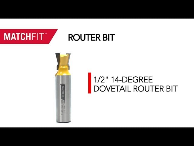 Présentation de la fraise à queue d'aronde MATCHFIT de MICROJIG !